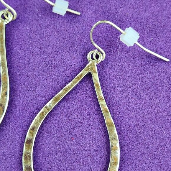 🩵Premier "Gold Essence" Gold Plated Dangling Earrings - Picture 4 of 9